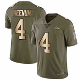 Nike Broncos 4 Case Keenum Olive Gold Salute To Service Limited Jersey Dzhi,baseball caps,new era cap wholesale,wholesale hats